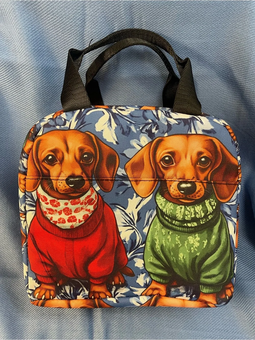 Dachshunds Small Insulated Lunch Tote